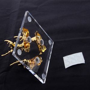 Boule de cristal de cerf horizontale carrée de conception moderne nouvelle base <span class=keywords><strong>en</strong></span> acrylique avec des sphères originales <span class=keywords><strong>en</strong></span> verre de jade et de pierre - Product Image 6