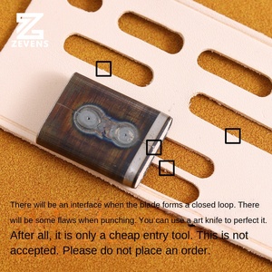 DIY حزام مصنوع يدويًا فم مسطح قاطع Die ثقب حزام مفتاح ثقوب مواصفات متعددة - Product Image 4