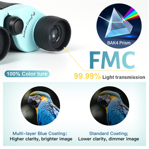 Binoculares de Alta Calidad, Simples, Antideslizantes, HD, Telescopio Compacto para Exteriores, Binoculares 6X18 para Camping - Product Image 2