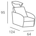 Sillón de Peluquería Moderno AYALA Thomas con Lavabo Reversible, Altura Ajustable, Estructura de Hierro, Esponja de Alta Densidad y Lavabo de Cerámica - Product Image 3