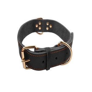 Collar de perro moderno de cuero con nombre personalizado y adornos de tachuelas - Product Image 3