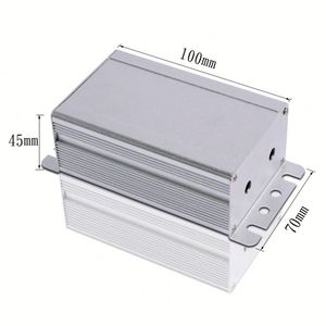 EBM Custom IP54 Powder Coated Electric Box <b>Enclosure</b> PCB Extruded Aluminum Metal Power Amplifier Electronic Housing HF-A-169 - Product Image 1