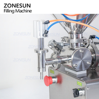 Machine de remplissage automatique horizontale à une seule buse ZONESUN ZS-DTGT1P pour lotion, sauce tomate, beurre de cacahuète, crème épaisse et pâte