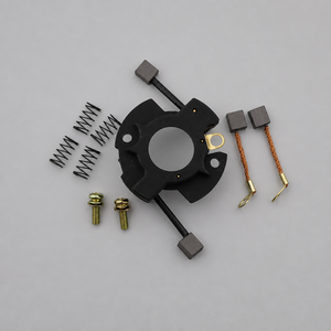 High Quality Carbon <b>Brush</b> Set with Holder <b>Plate</b> for Suzuki GN125 GS125 EN125, Fix Weak Start, Worn <b>Brush</b> Replacement - Product Image 4