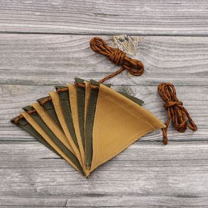 Guirnalda de Banderines de Lona con Banderas Triangulares, Guirnalda de Lona Vintage para Fiestas, Bandera Triangular de Lona, Pancarta de Algodón Reutilizable - Product Image 2