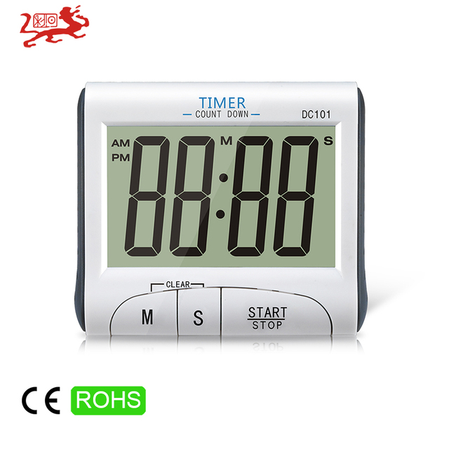DC101 Large LCD Digital Kitchen Timer with Magnet, Countdown Timer for Cooking Baking Study - CE & ROHS Certified