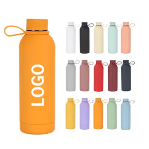 Custom Logo 350ml/500ml Cola Shape Fitness Thermo Vacuum Metal Drink Bottle 304 Stainless Steel Insulated Water Bottle