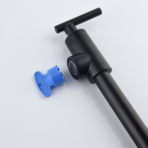 Robinet de remplissage de Pot noir Commercial à montage mural, bec à Double Joint, bras pivotant, robinet de <span class=keywords><strong>cuisine</strong></span> en laiton pliant - Product Image 5