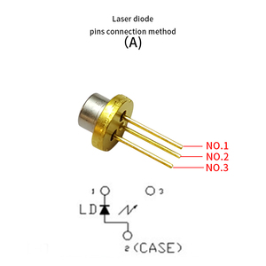 Diode laser infrarouge légère TO18/diamètre 5,6 mm 980 nm 500 mW, lanceur laser IR, pièces de capteur de télémètre - Product Image 5