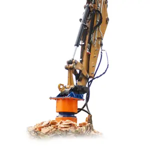 sale Excavator Stump Planer crush the material into 40-50mm wood chips also called Stump Crusher