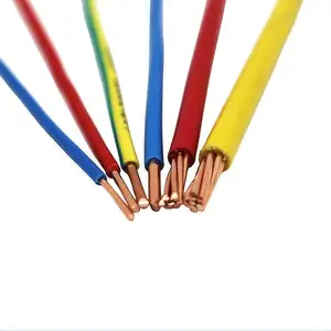 6mm 450/750V Price Single Core Copper Pvc House Wiring electrical cables for house wiring