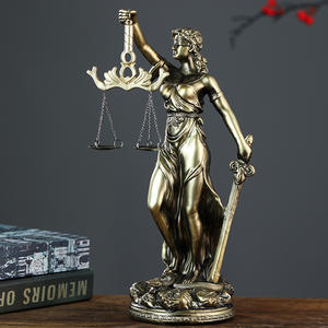 Sculpture en résine de la déesse Thémi - Bureau d'avocat, justice judiciaire, équité, équilibre juridique, style anime, objet de collection, Halloween - Product Image 3