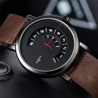 Yazole 511 Hommes Quartz Montres Hommes D'affaires Classiques Date Automatique Montre Homme En Cuir Souple Bande Mari Patron Amoureux Cadeau Montres
