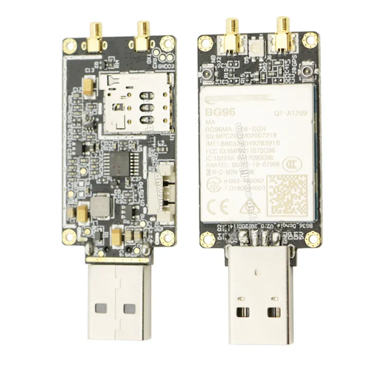 GPS GNSS 4G LTE EDGE GPRS, Dongle USB BG96 Opsional 850/900/1800/1900Mhz dengan Slot Kartu SIM