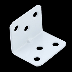 Soporte de Esquina Blanco Disiwei, 6 Orificios, Hierro Reforzado en Ángulo Recto, Accesorio de Ferretería para Muebles - Product Image 4