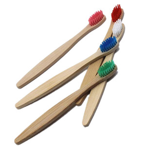 Brosses à dents en bambou Vegan, lot de 5, en charbon actif, sans BPA, poils souples, emballées individuellement et numérique - Product Image 2