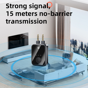 2025 kép 3.5mm AUX BT 5.3 Máy phát âm thanh hỗ trợ 2 tai nghe/loa Máy bay TV, máy tính, âm thanh nhà, phòng tập thể dục không dây adapter - Product Image 6