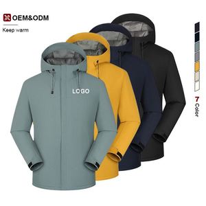 Factory Custom Men Sports <b>Warm</b> Outdoor <b>Jackets</b> Hoodie Camping Coats Thermal <b>Waterproof</b> Soft Shell <b>Jacket</b> With Hood - Product Image 1
