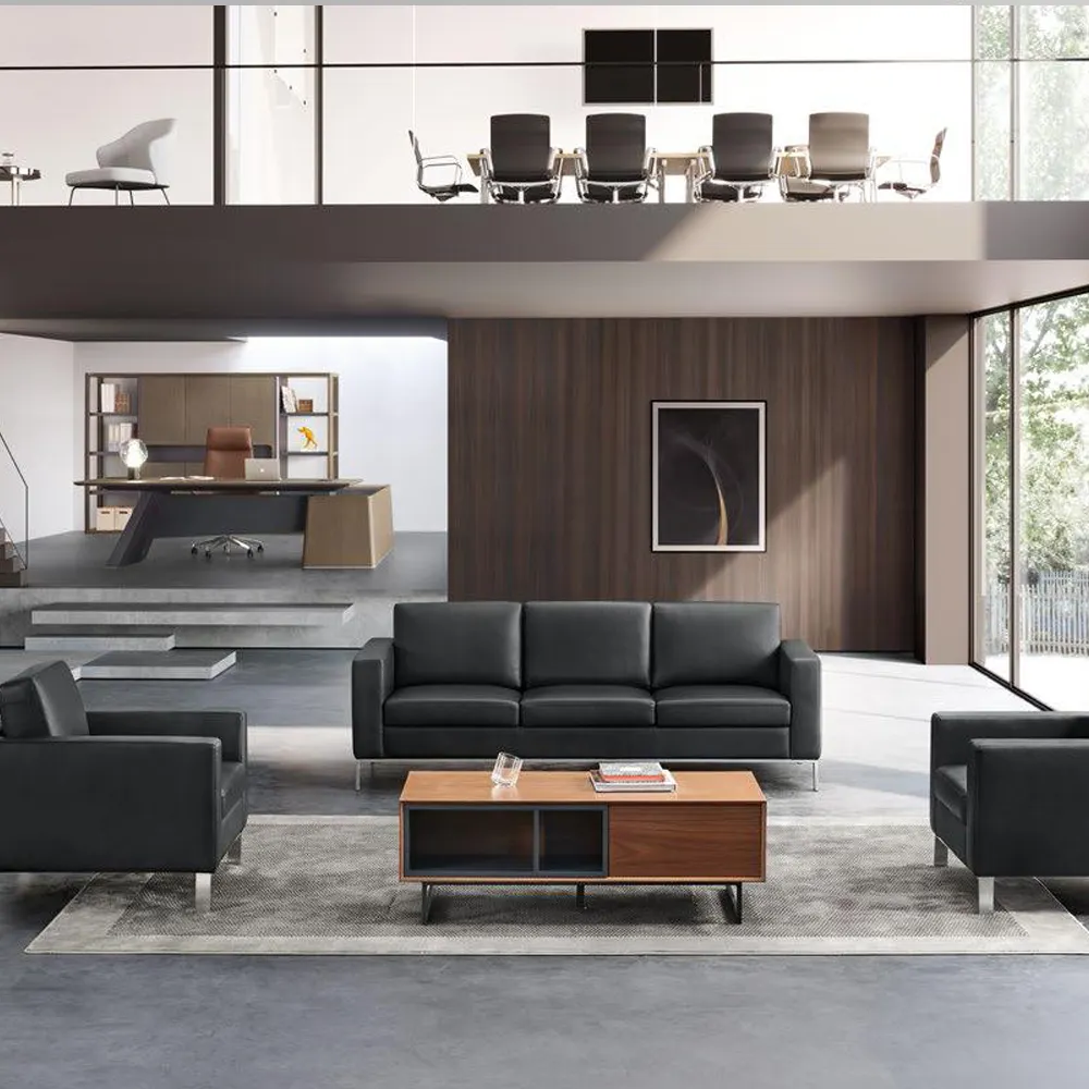 Morden Black Leather traditional Antique Arabic majlis office furniture arabian style sofa set for living room