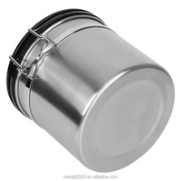 Récipient à café avec valve CO2, couvercle hermétique, conserve la fraîcheur, boîte de conservation en acier inoxydable, ustensiles à café pour grains de café