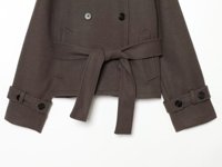 Manteau doux croisé élégant et polyvalent pour femme MYST&ZA, nouvelle collection automne 2026, avec ceinture