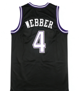 Maillot de basket-ball des Kings STOJAKOVIC # 16 WILLIAMS # 55 WEBBER # 4 uniformes de sport personnalisés sans manches en maille brodée 3D - Product Image 4