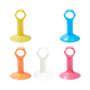 ELEYA Retenue de porte en silicone hexagonale murale en plastique anti-collision pour porte de salle de bain en verre - Product Image 4