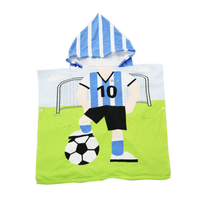 Serviette de plage en microfibre personnalisée pour bébé, poncho à capuche de surf pour enfants avec logo imprimé personnalisé