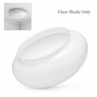 Abat-jour vintage en verre opale soufflé à la main, couvercle de remplacement en verre pour plafonnier encastré domestique