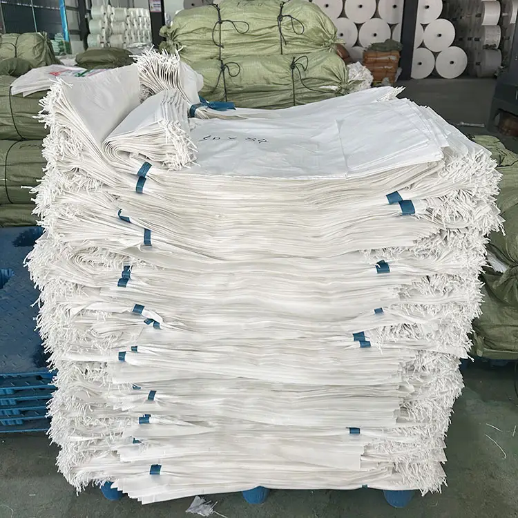100% nuovo materiale sacchetto tessuto PP per semi, cereali, farina di riso con prezzo di fabbrica, sacco tessuto PP