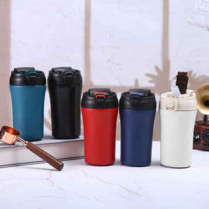 Outdoor Portable Stainless Steel Vacuum Flask with Double <b>Straw</b> Leak-Proof & Large Capacity for Business Office Coffee Use - Product Image 1