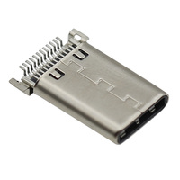 Hochgeschwindigkeits-24-Pin-USB-Typ-C-Buchse, zweireihiger Anschluss, USB 3.1 Stecker, 3A/5A, CE/FCC-zertifiziert für Datenübertragung