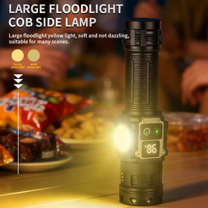 Lampe torche 30W, laser blanc, RGB 395nm, lumière violette, affichage numérique magnétique, rechargeable, haute puissance, longue portée, lampe torche LED - Product Image 2