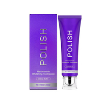 Dentifrice blanchissant à la niacinamide personnalisé OEM pour une haleine fraîche et l'inhibition de la plaque dentaire, saveur pêche et sel marin