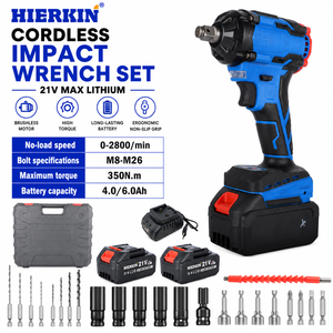 Juego de Herramientas Inalámbricas Recargables HIERKIN, Juego de Llaves de Impacto Inalámbricas, Juego de Herramientas de Bricolaje - Product Image 4