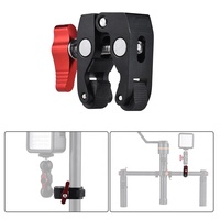 Allsome 2021 — support de téléphone portable à vis super pince 1/4 '', pour caméra à Double tête de bille, pince chaussure chaude pour Microphone Gopro