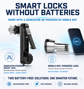 OEM ODM กระบอกล็อค NFC แบบพาสซีฟ กระบอกล็อคอัจฉริยะอิเล็กทรอนิกส์แบบไม่ใช้แบตเตอรี่สำหรับระบบควบคุมการเข้าออกของโรงแรม ตู้สำนักงาน - Product Image 4