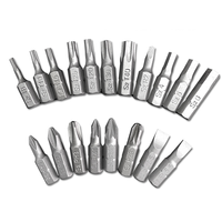 Embouts de tournevis Torx mini S2 en acier de 25 mm de long T20 T25 T27 T30, embouts Torx ISO avec trou pour vis Allen Phillips Pozi