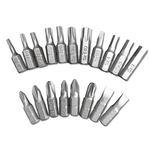 Puntas de destornillador Torx mini de 25 mm de largo, T20, T25, T27, T30, Allen, Phillips, Pozi, de acero S2, con orificio, ISO - Product Image 3