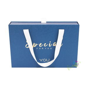 Tùy Chỉnh Dập Vàng Bao Bì Các Tông Trượt Ngăn Kéo Giấy Cứng Nhắc Trắng Hộp Quà Tặng Với Xử Lý - Product Image 3