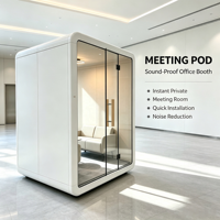 Cabine insonorisée mobile moderne pour bureau, maison, hôtel, appartement – Pod modulaire d'isolation phonique pour l'intimité