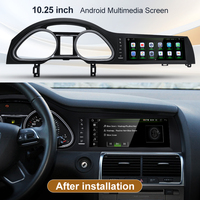 CNSTWEI Nouveau UI10.25 pouces Snapdragon665 Android14 CarPlay sans fil Audi Q7 4L2005-2015 Tableau de bord Multimédia GPS Lecteur CD