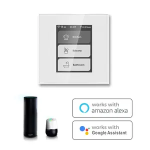 Lanbon L8 écran LCD interrupteur intelligent kit de maison Tuya smart life interrupteur mural prend en charge Alexa et Google home Alexa google contrôle vocal système de maison intelligente Tuya