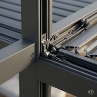 Toldos Deslizantes de Aluminio con Recubrimiento en Polvo de Alta Resistencia a Precio de Fábrica, Toldo Plegable Duradero, Ecológico y Retráctil Cuadrado