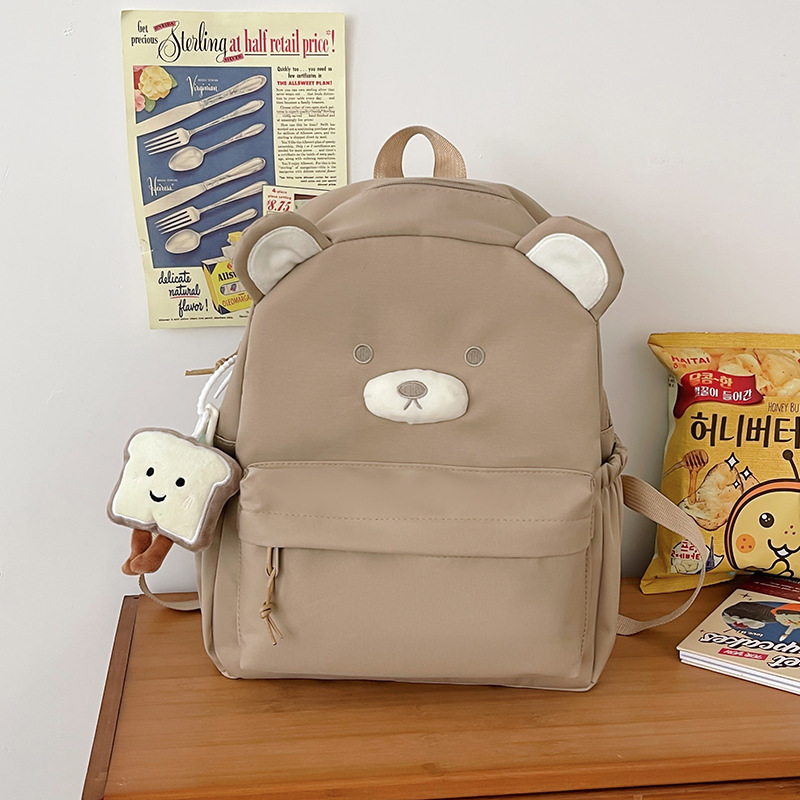 Khaki ribbon pendant