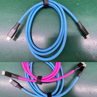 Cable Utech de 4 pies con Trenzado de Nailon, Certificado USB 4 PD 240W a Tipo C, 40Gbps, Carga Rápida, Cable de Datos 8K 60Hz para Thunderbolt 4 3 2