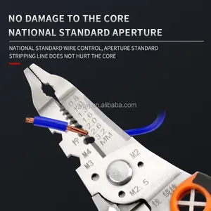 5 In 1 Hardware Tools Interchangeable Head Pliers Set Wire Stripper Crimping Plier Cable Shear Scissor Wire Cutter