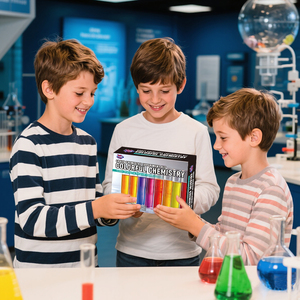 Kit d'éducation scientifique de chimie des couleurs ensemble de chimie fou jouets STEM expériences Kit scientifique pour enfants Cool garçon anniversaire de noël - Product Image 4