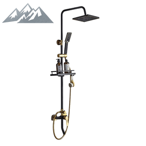 <span class=keywords><strong>Colonne</strong></span> <span class=keywords><strong>de</strong></span> <span class=keywords><strong>douche</strong></span> <span class=keywords><strong>de</strong></span> luxe en or noir Wayon avec tête <span class=keywords><strong>de</strong></span> pluie étagère intégrée pour la mise à niveau <span class=keywords><strong>de</strong></span> la salle <span class=keywords><strong>de</strong></span> bain moderne - Product Image 6