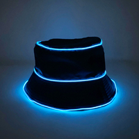 Mode lumineux fête chapeaux LED lueur seau chapeau Hiphop néon pêcheur casquette pour hommes femmes danse spectacle Festival Costume